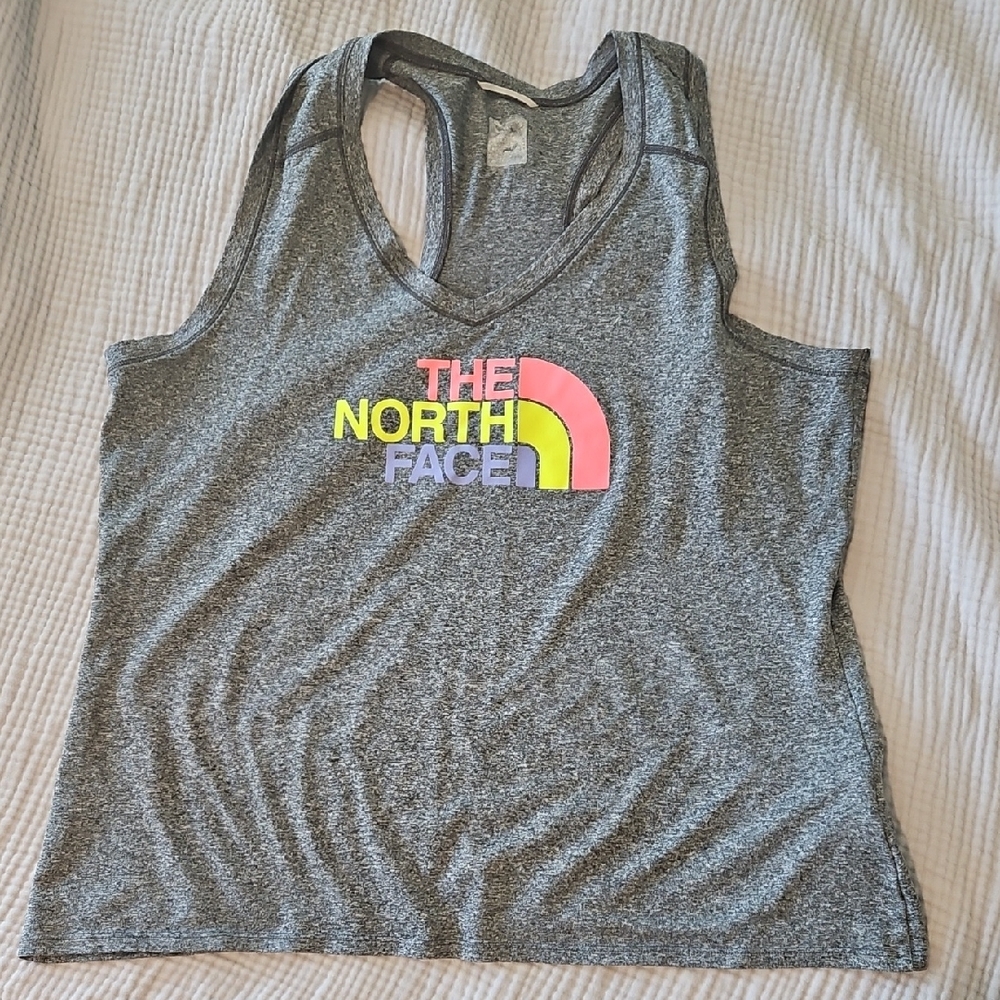 The North Face Gray Crop Tank Top Relaxed Fit